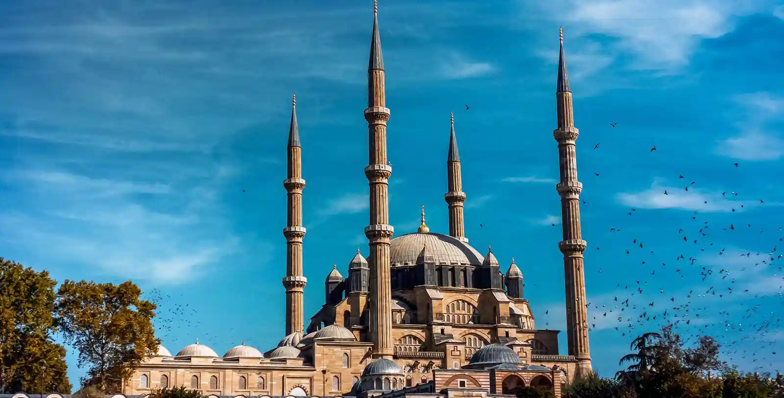 Selimiye Mosque in Edirne is a world heritage in Turkey