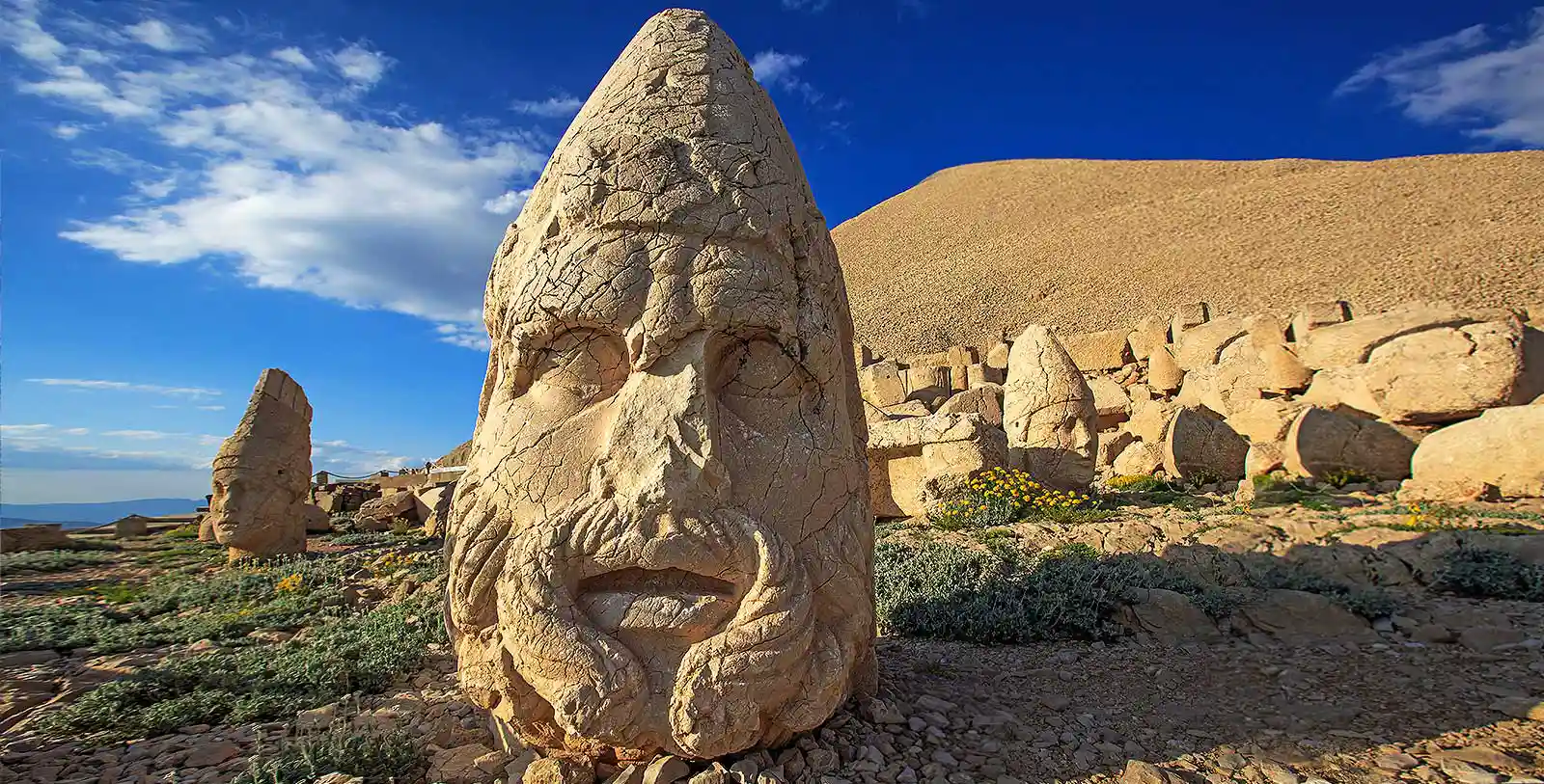 Mount Nemrut in Adiyaman is one of the world heritages in Turkey