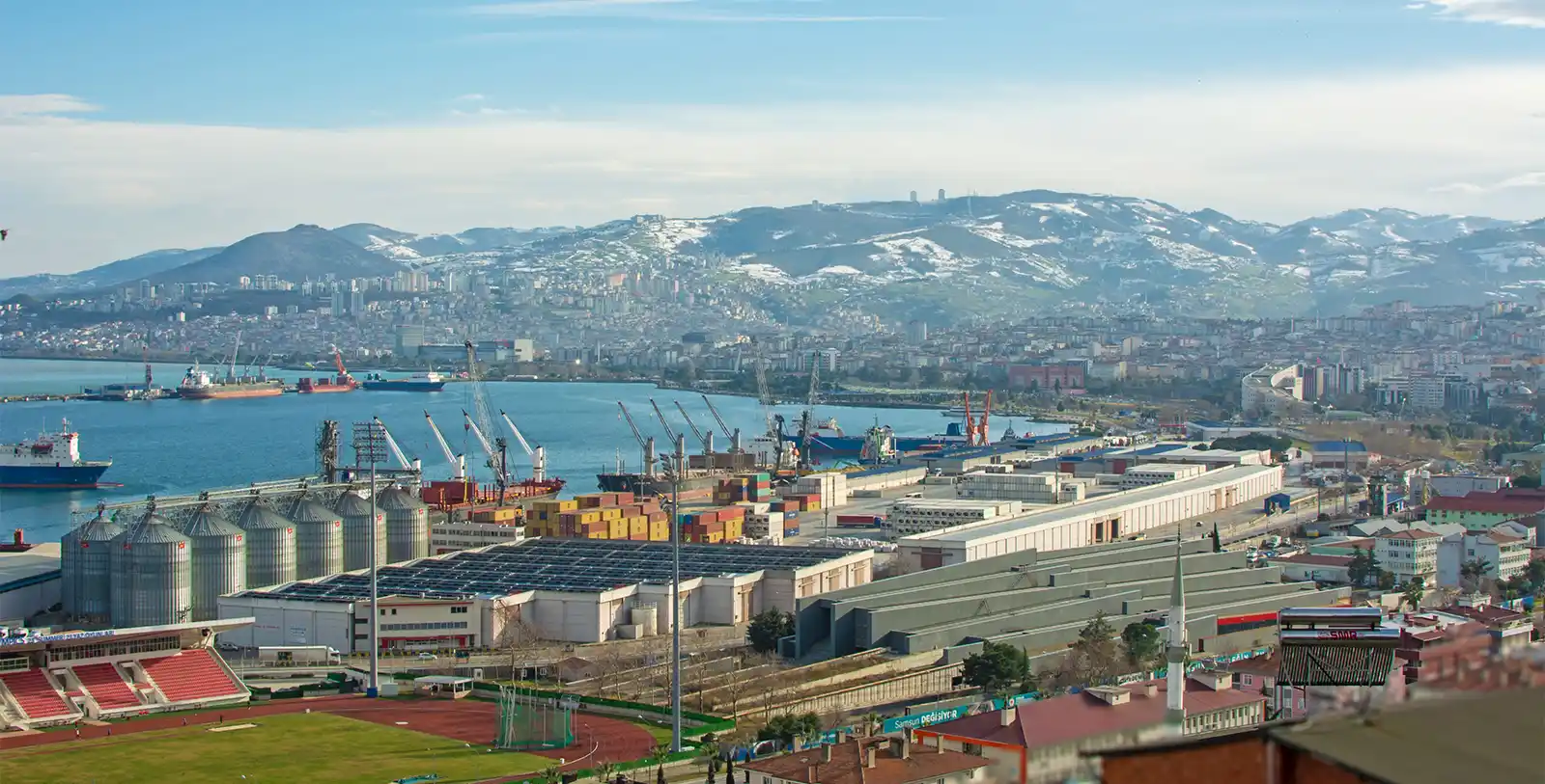 A port in Turkey: Turkey has one of the most advantegous locations in the world.