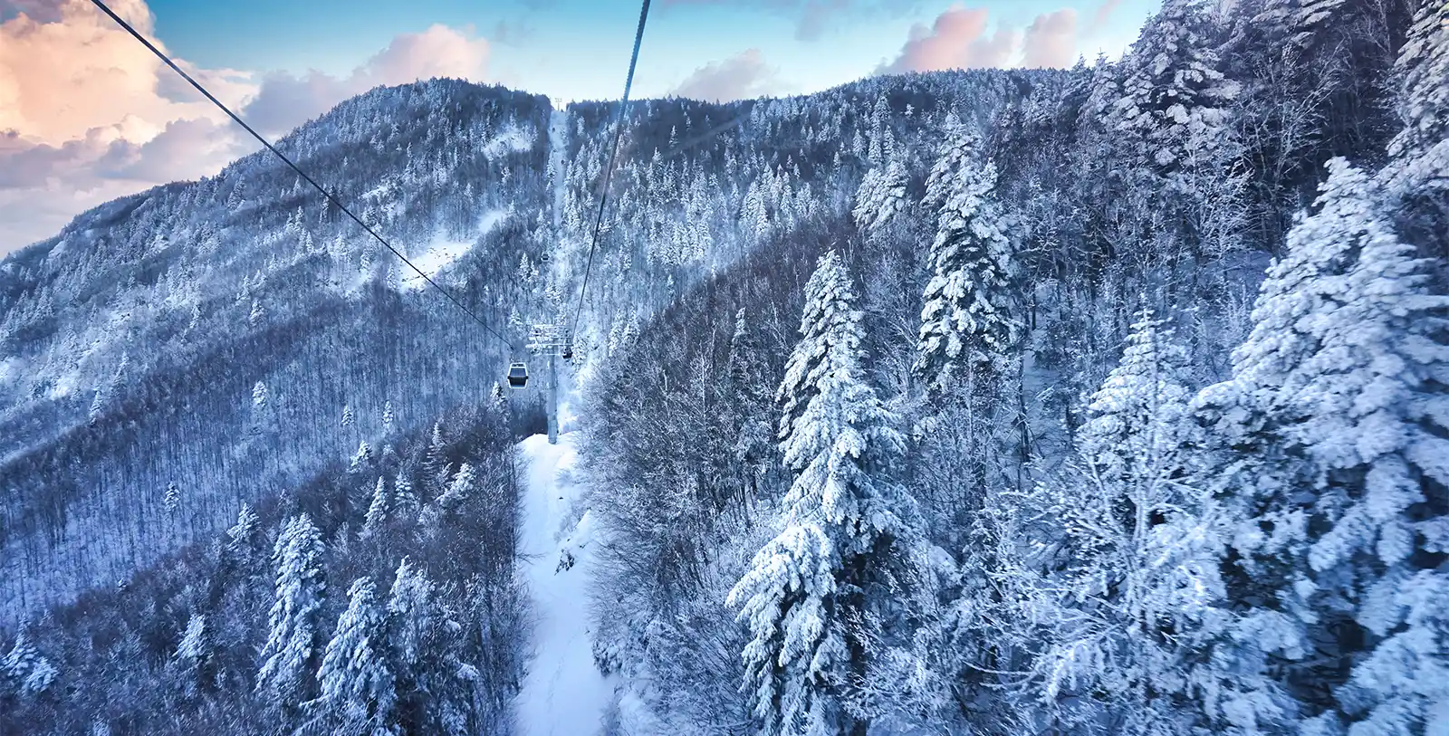 Uludag in Bursa is a center for winter sports. A spectacular view of uludag in snow.