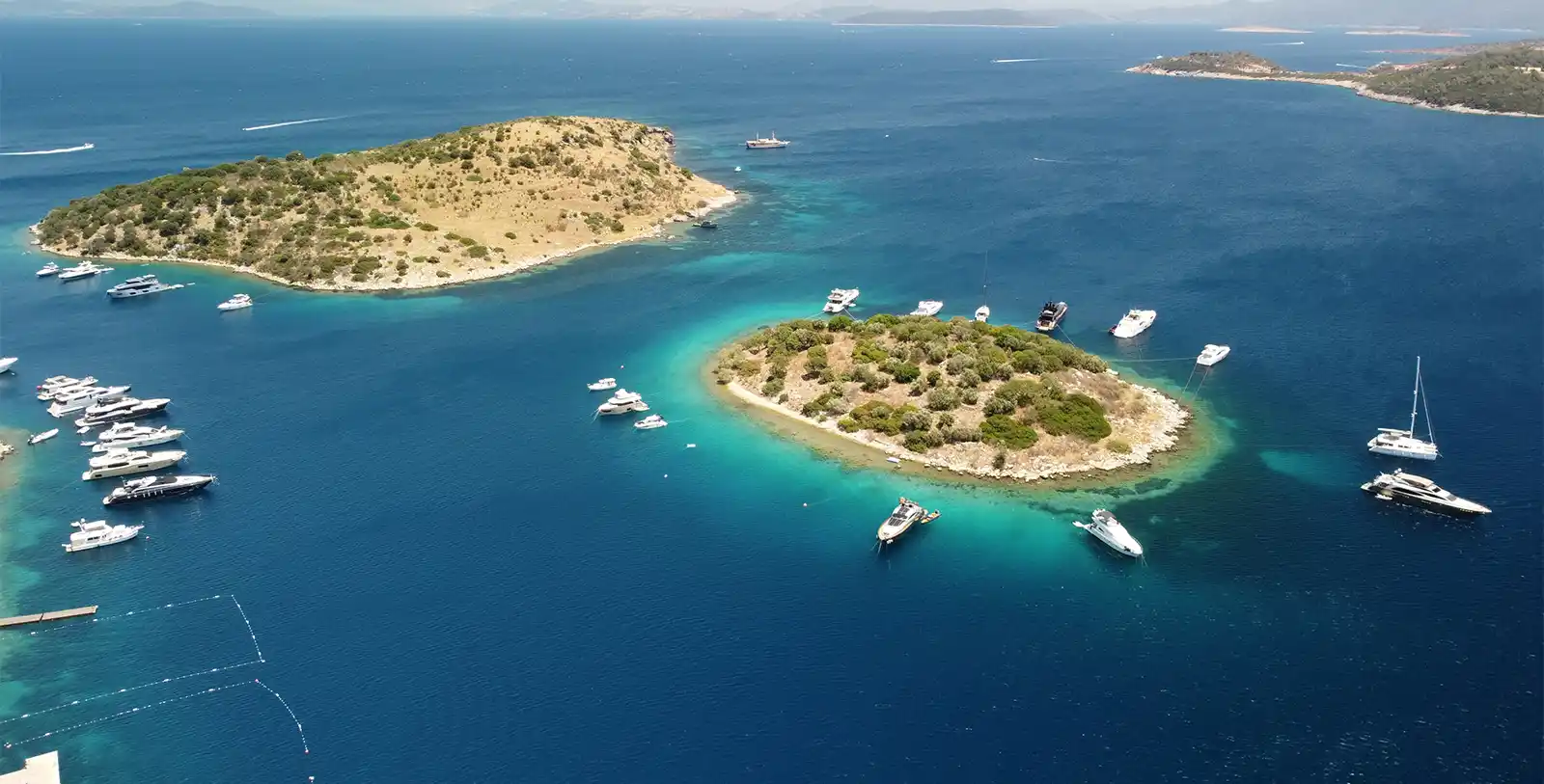You can enjoy a boat ride in Bodrum. Some islands close to Bodrum's shores.
