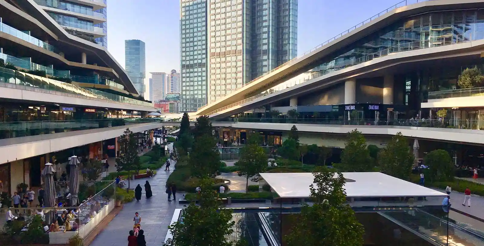 Zorlu Center is a beautiful shopping center in Istanbul